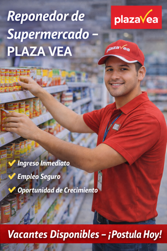 Reponedor de Supermercado – PLAZA VEA